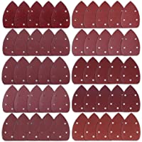 Austor 50 piezas raton detalle Sander lija lija de gancho y bucle de surtidos 40 - 60 - 80 - 100 - 120 - 180 - 240 - 320…